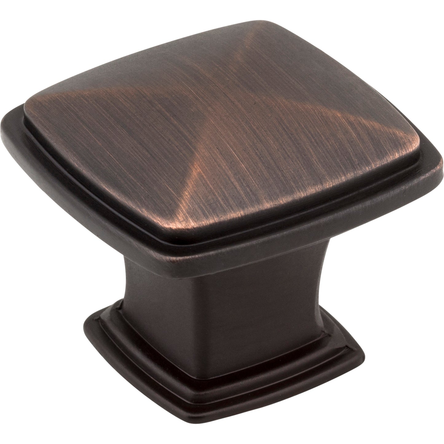 Jeffrey Alexander 1091 Milan 1 1-3/16" Overall Length  Square Milan 1 Cabinet Knob