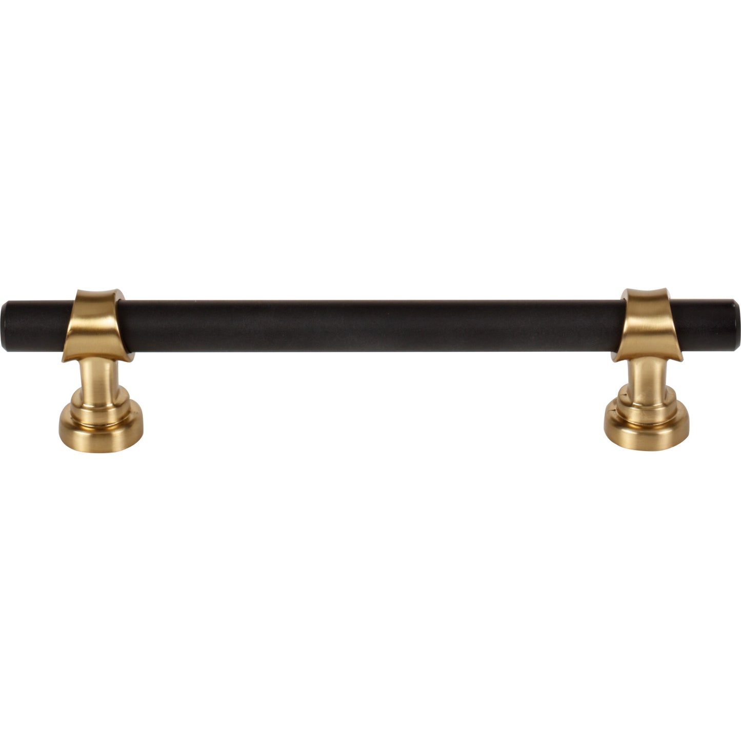 Top Knobs M2716 Bit Pull 5 1/16 Inch (c-c) Flat Black and Honey Bronze