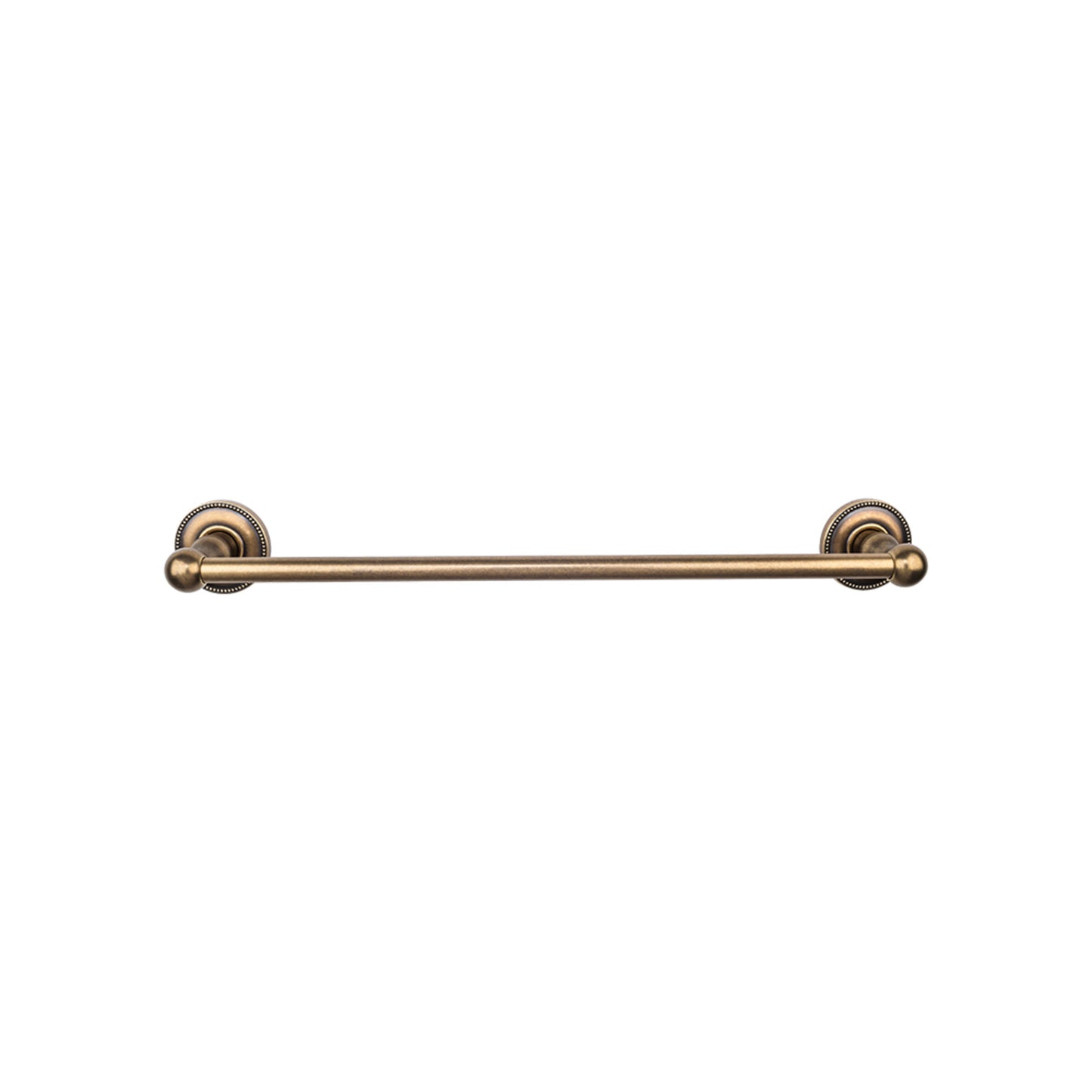 Top Knobs ED10GBZA Edwardian Bath Towel Bar 30 In. Single - Beaded Bplate German Bronze