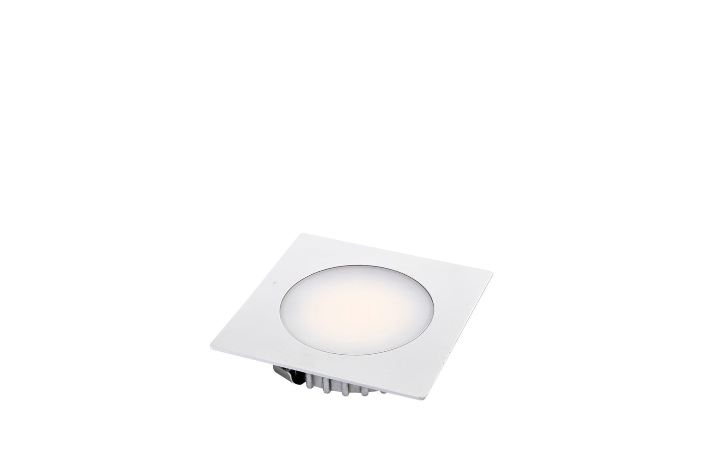 Tresco L-OPDM-12R50K-NBW-1 OptiPockit Dimmable, 12VDC Round, 3W, 5000K, NI/WH/BL Trims.