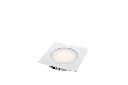 Tresco L-OPDM-12R50K-NBW-1 OptiPockit Dimmable, 12VDC Round, 3W, 5000K, NI/WH/BL Trims.