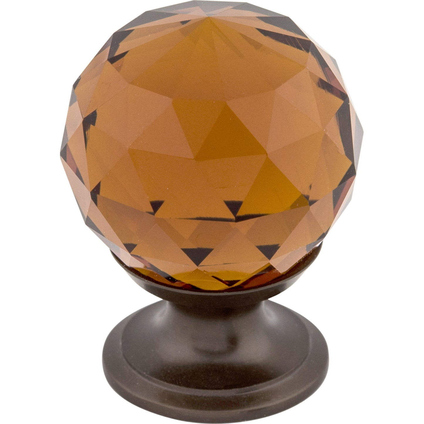 Top Knobs TK121 Wine Crystal Knob 1 1/8 Inch