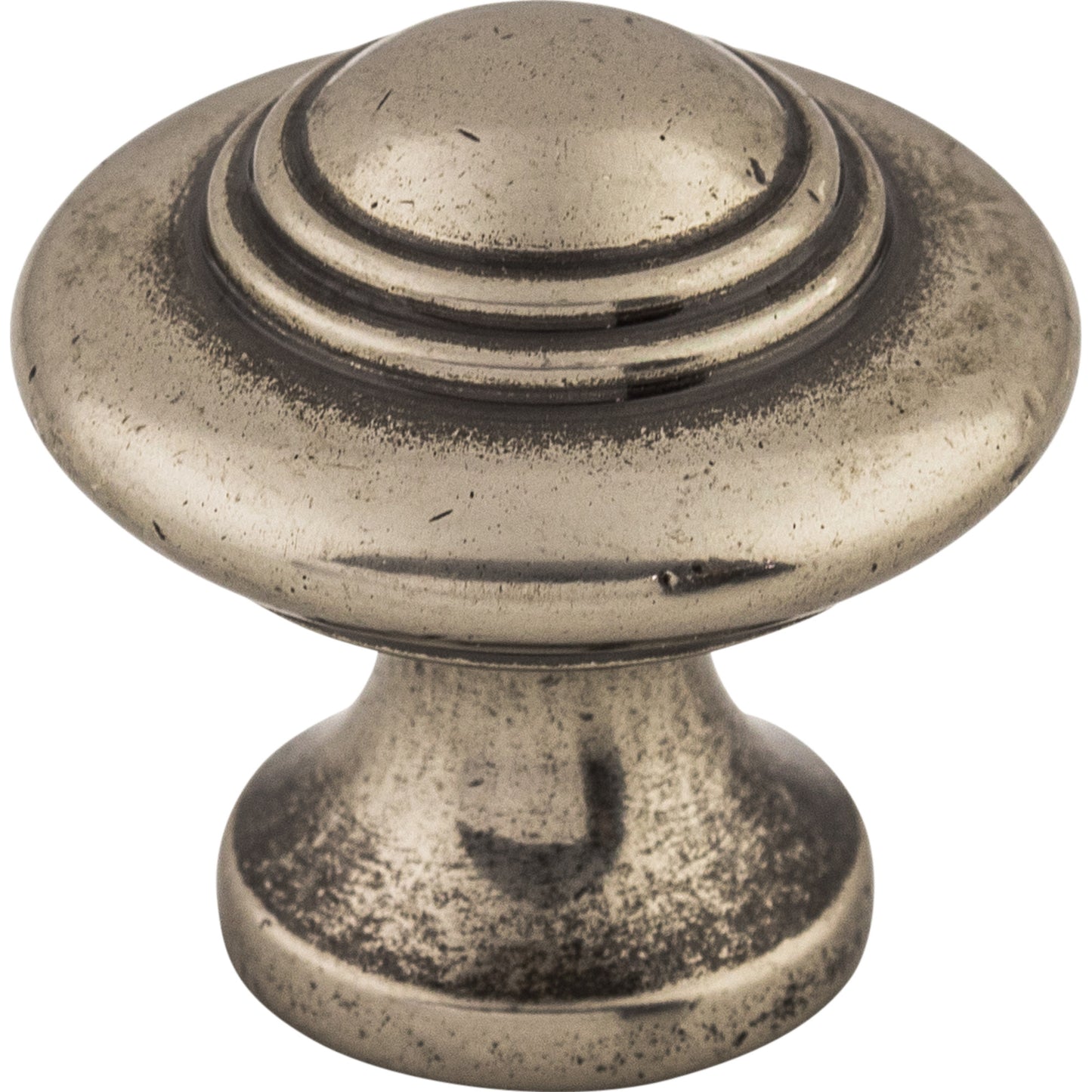 Top Knobs M14 Ascot Knob 1 1/4 Inch Pewter Antique