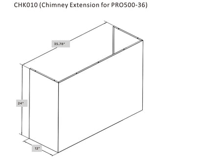 Hauslane Chimney Cover Kit - CHK007, CHK008, CHK009, CHK010 (PRO500)