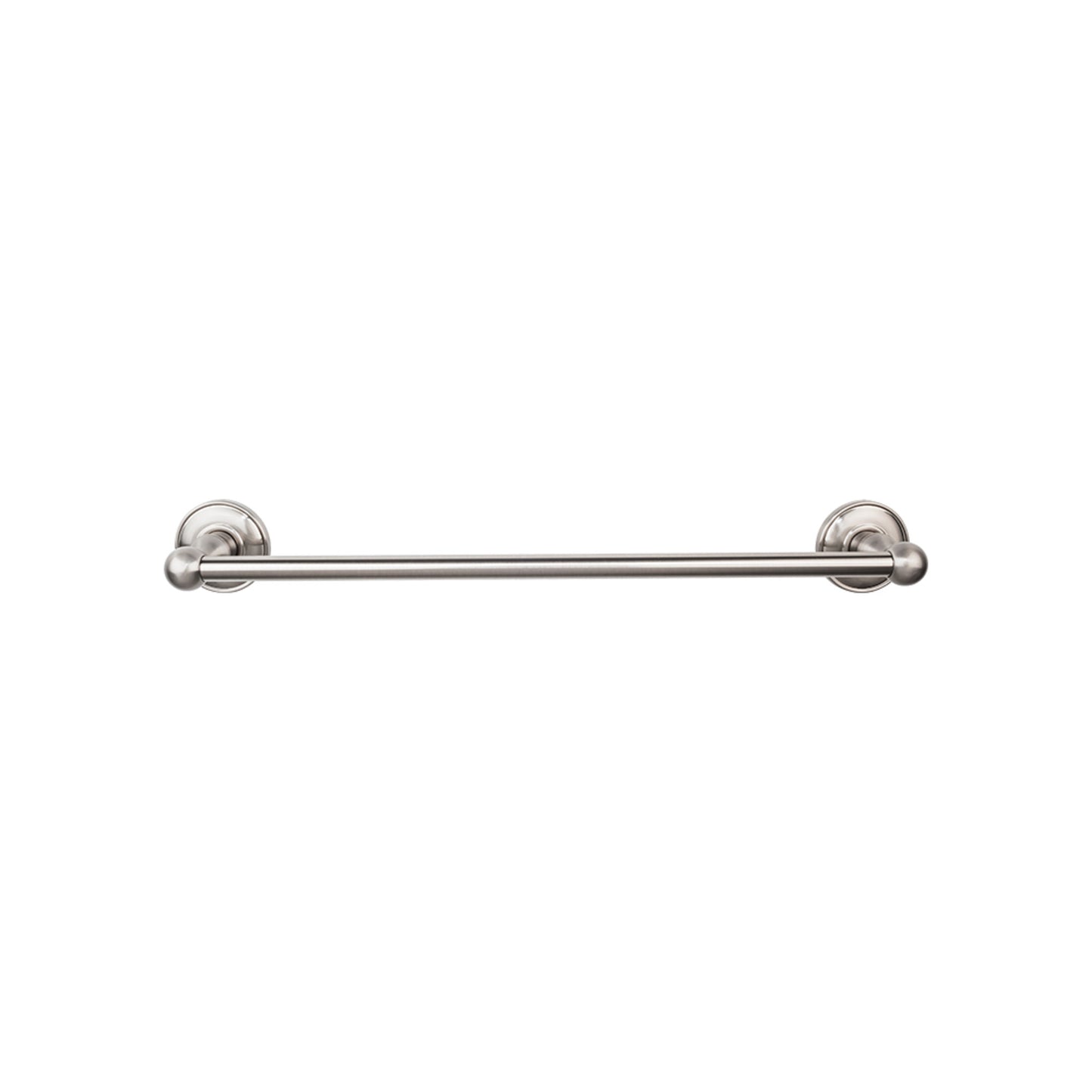 Top Knobs ED8BSND Edwardian Bath Towel Bar 24 Inch Single - Plain Bplate Brushed Satin Nickel