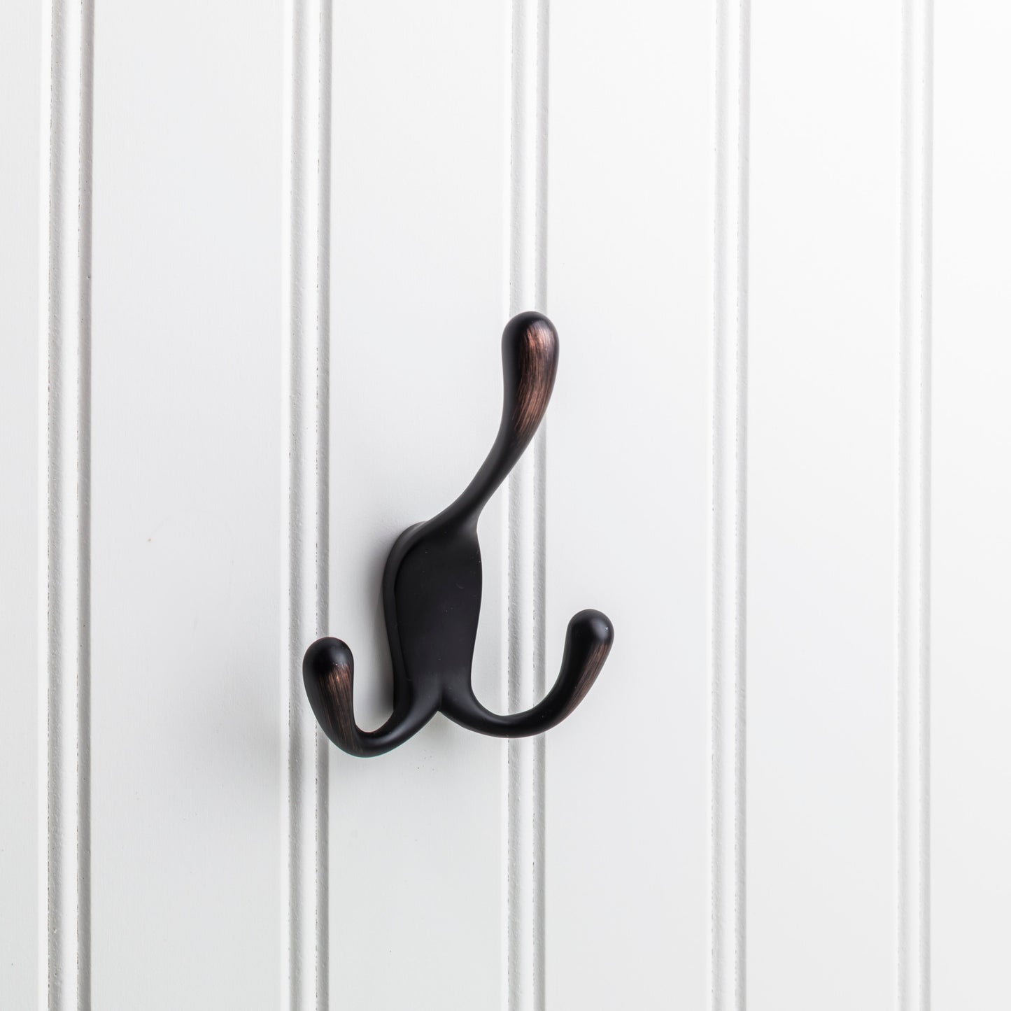 Elements YT40C-400 Hooks 4" Triple zinc concealed mount coat hook.