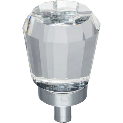 Jeffrey Alexander G150 Harlow 1" Overall Length  Faceted Glass Harlow Cabinet Knob