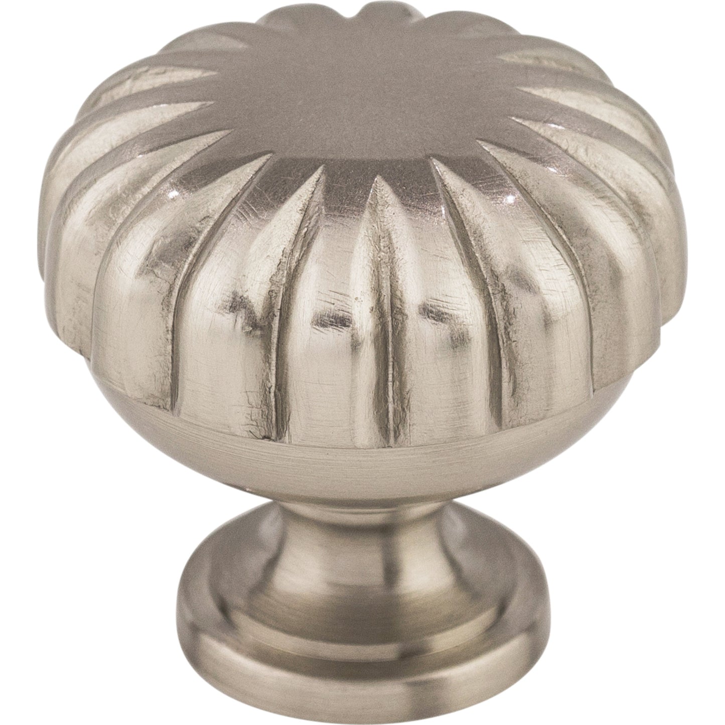 Top Knobs M1318 Melon Knob 1 1/4 Inch Brushed Satin Nickel