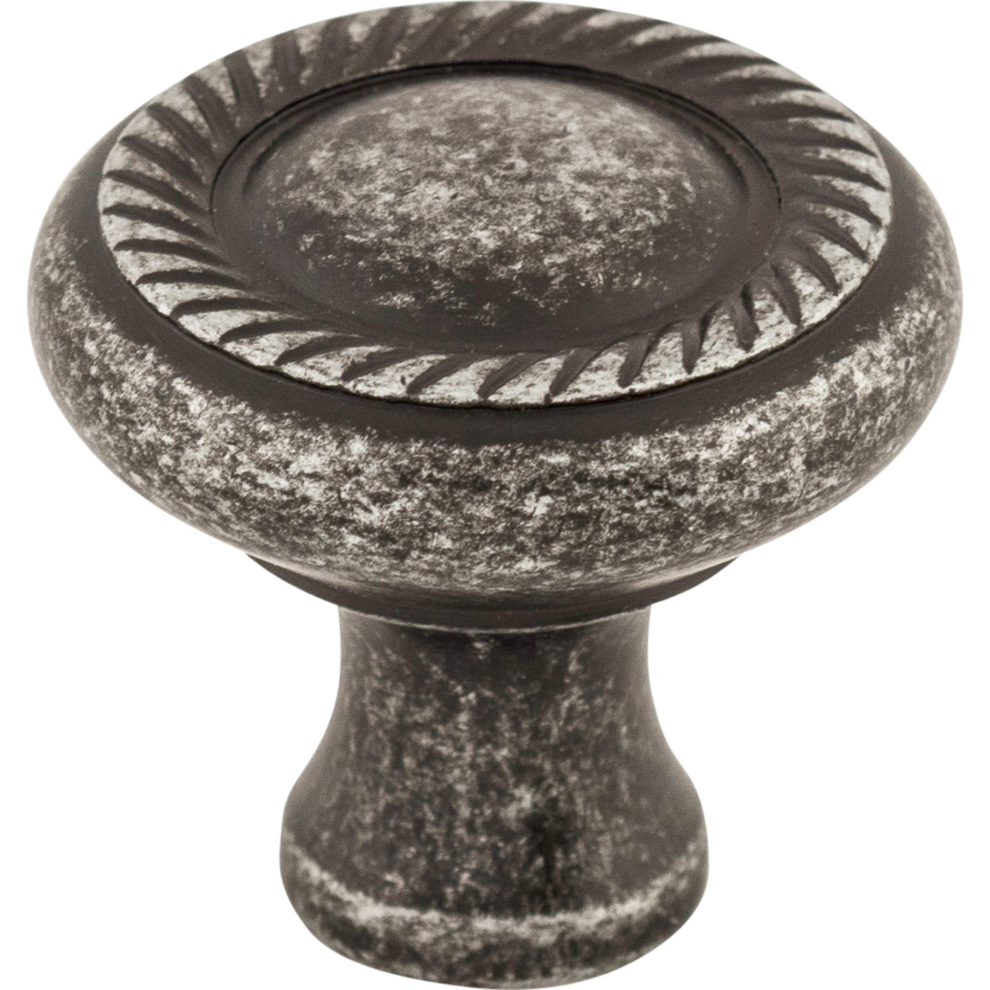 Top Knobs M327 Swirl Cut Knob 1 1/4 Inch Black Iron