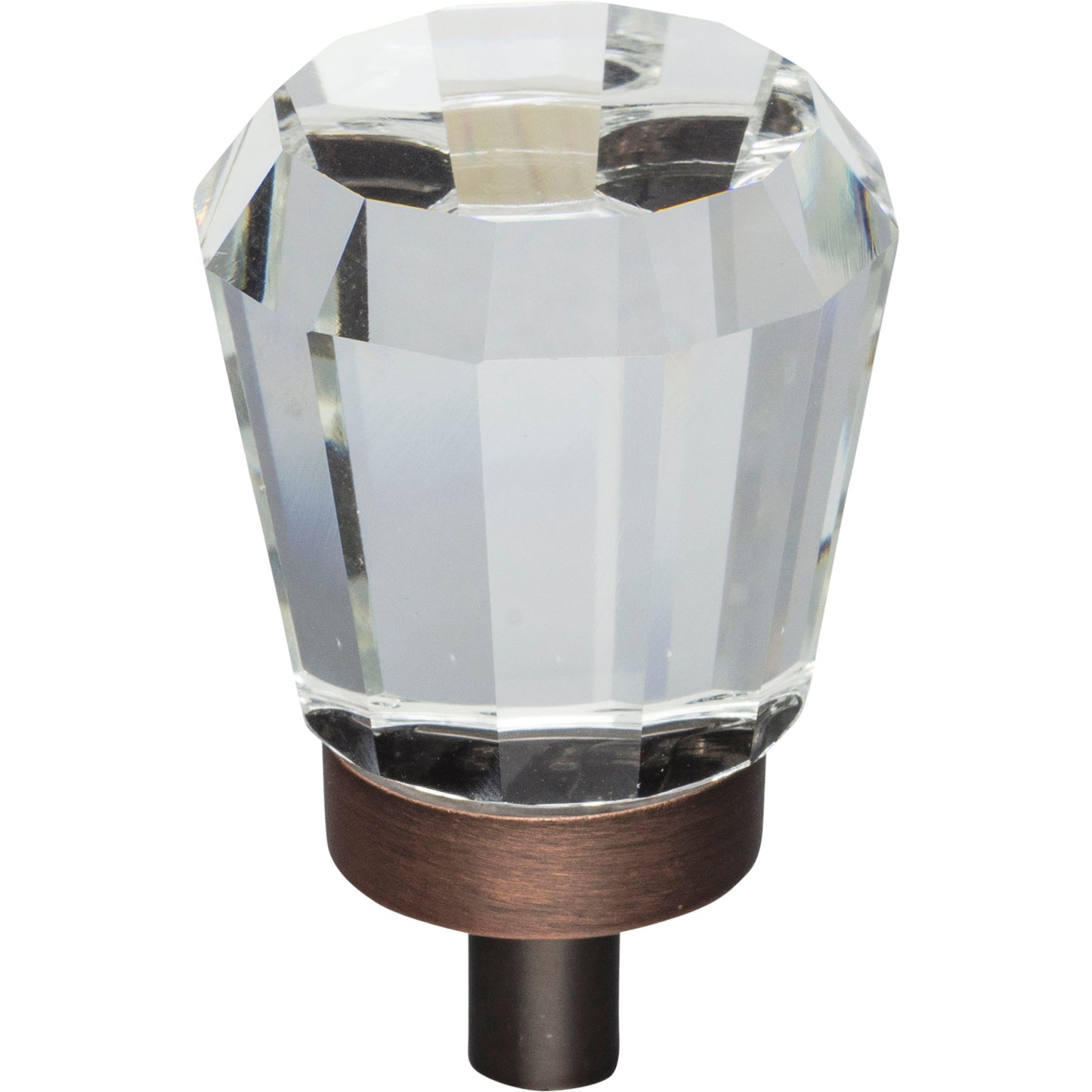 Jeffrey Alexander G150 Harlow 1" Overall Length  Faceted Glass Harlow Cabinet Knob