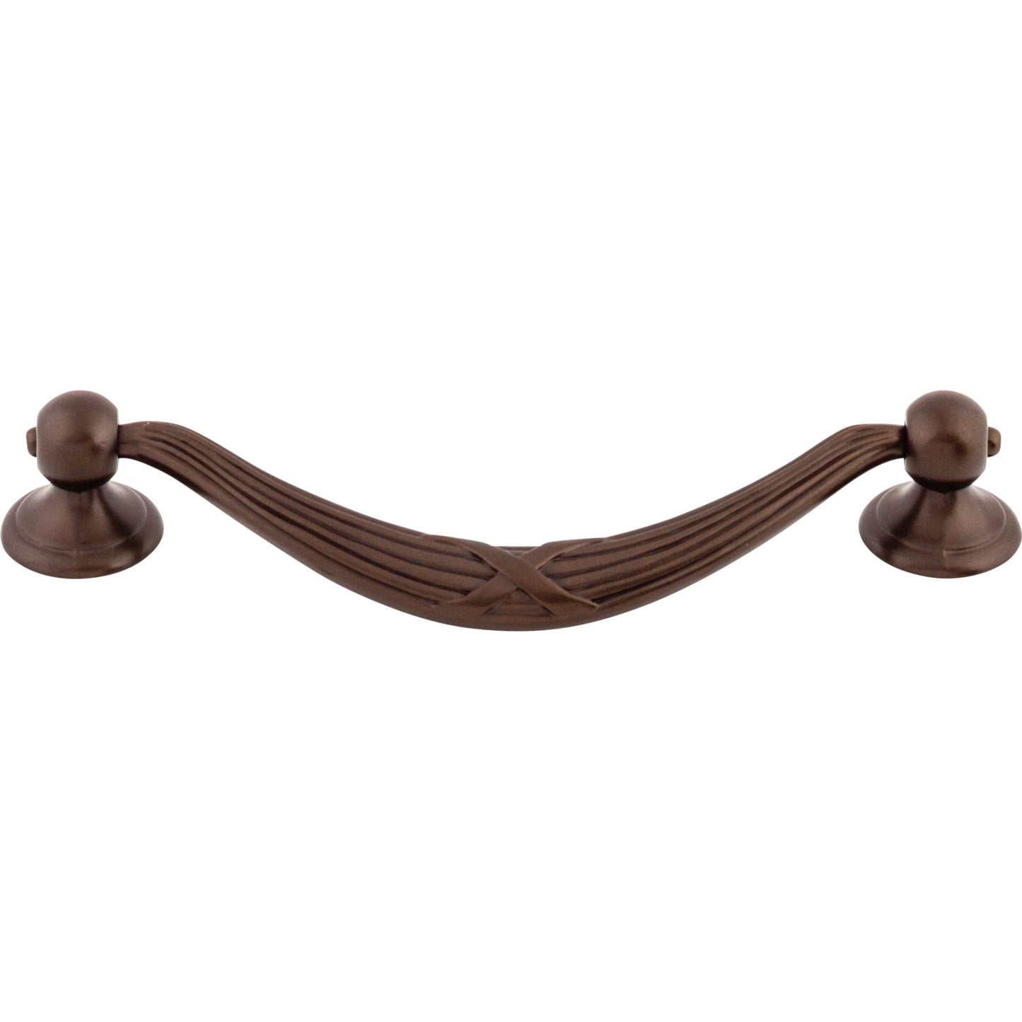 Top Knobs M934 Ribbon & Reed Drop Pull 5 1/16 Inch (c-c) Oil Rubbed Bronze