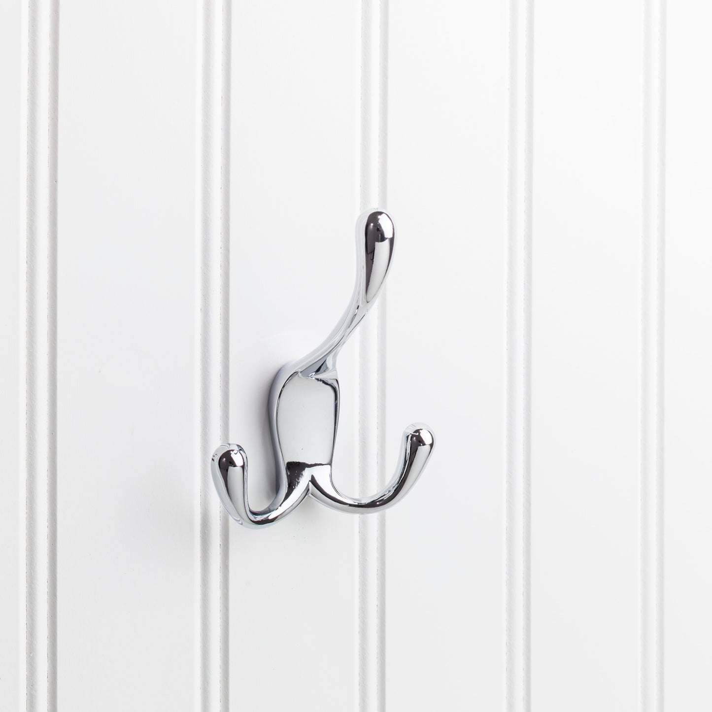 Elements YT40C-400 Hooks 4" Triple zinc concealed mount coat hook.