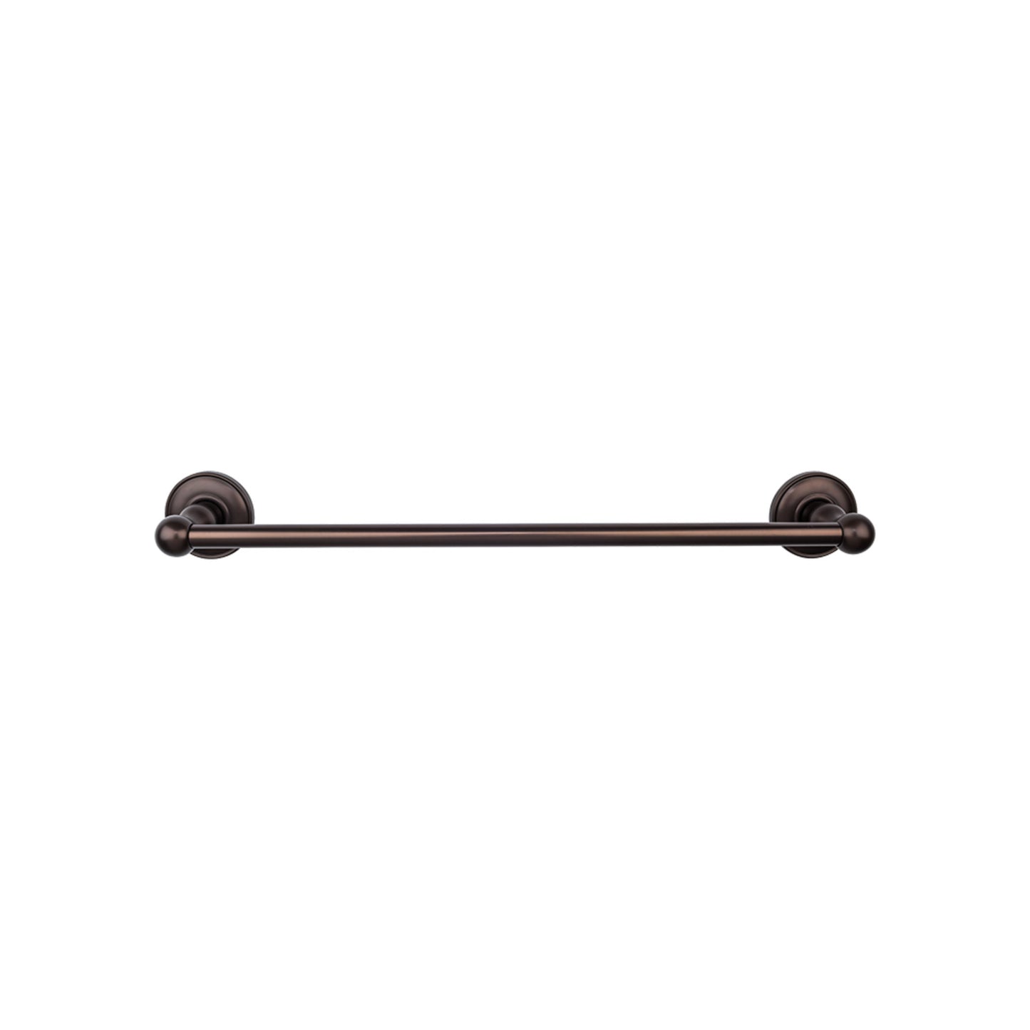 Top Knobs ED10ORBD Edwardian Bath Towel Bar 30 Inch Single - Plain Bplate Oil Rubbed Bronze