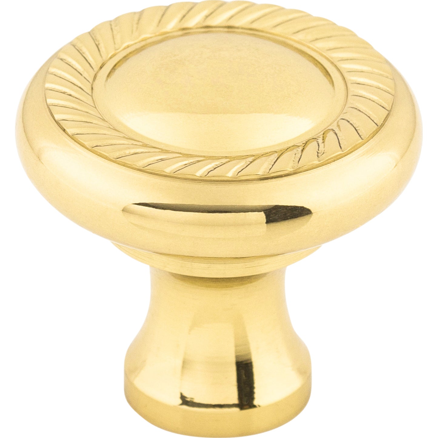 Top Knobs M324 Swirl Cut Knob 1 1/4 Inch Polished Brass