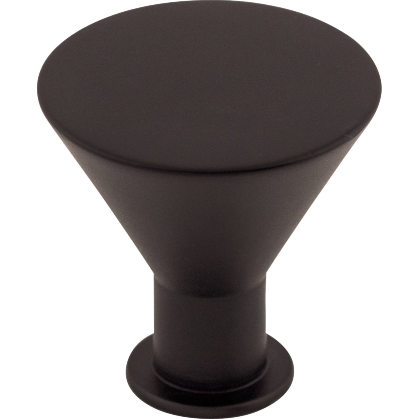 Top Knobs M587 Cocktail Knob 1 3/16 Inch Flat Black