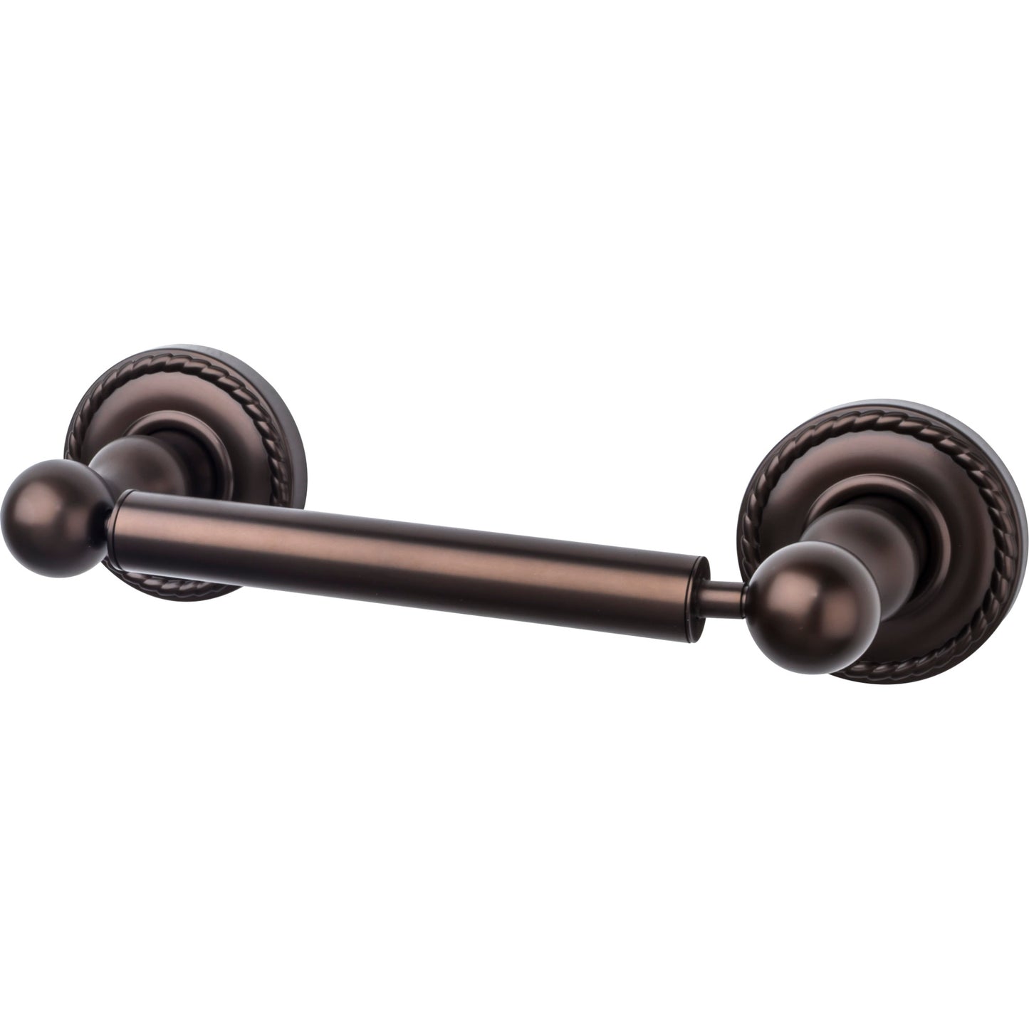 Top Knobs ED3ORBF Edwardian Bath Tissue Holder Rope Backplate Oil Rubbed Bronze