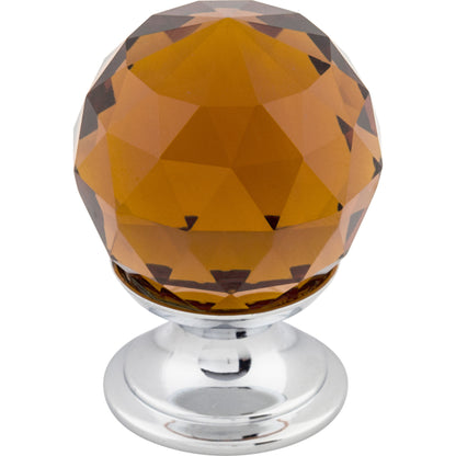 Top Knobs TK121 Wine Crystal Knob 1 1/8 Inch