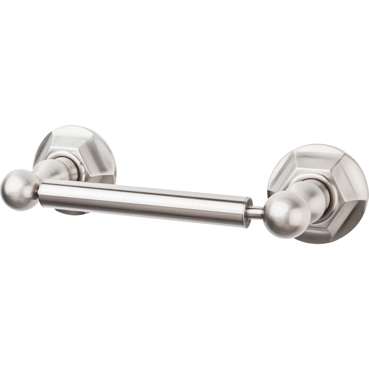 Top Knobs ED3BSNB Edwardian Bath Tissue Holder Hex Backplate Brushed Satin Nickel