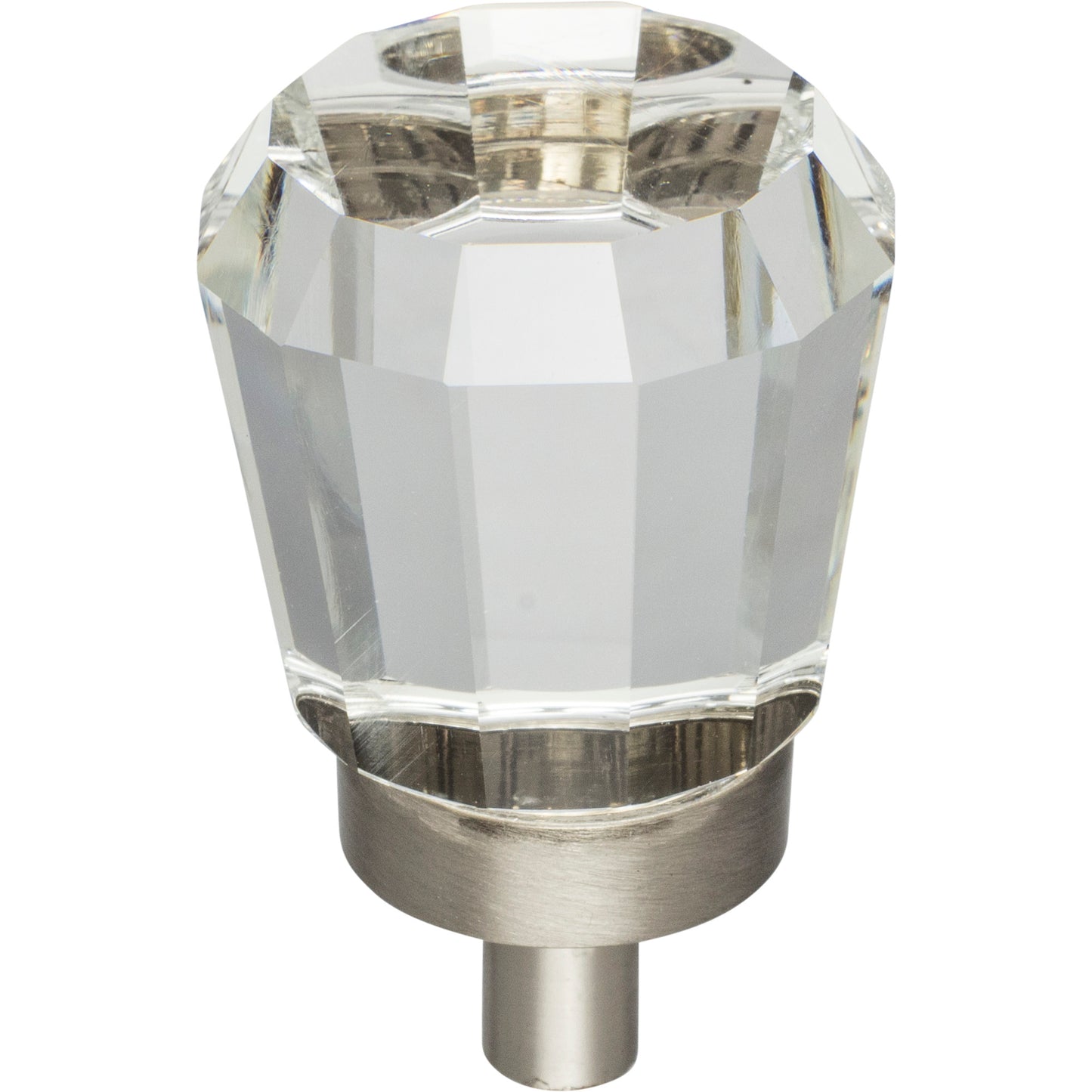 Jeffrey Alexander G150 Harlow 1" Overall Length  Faceted Glass Harlow Cabinet Knob