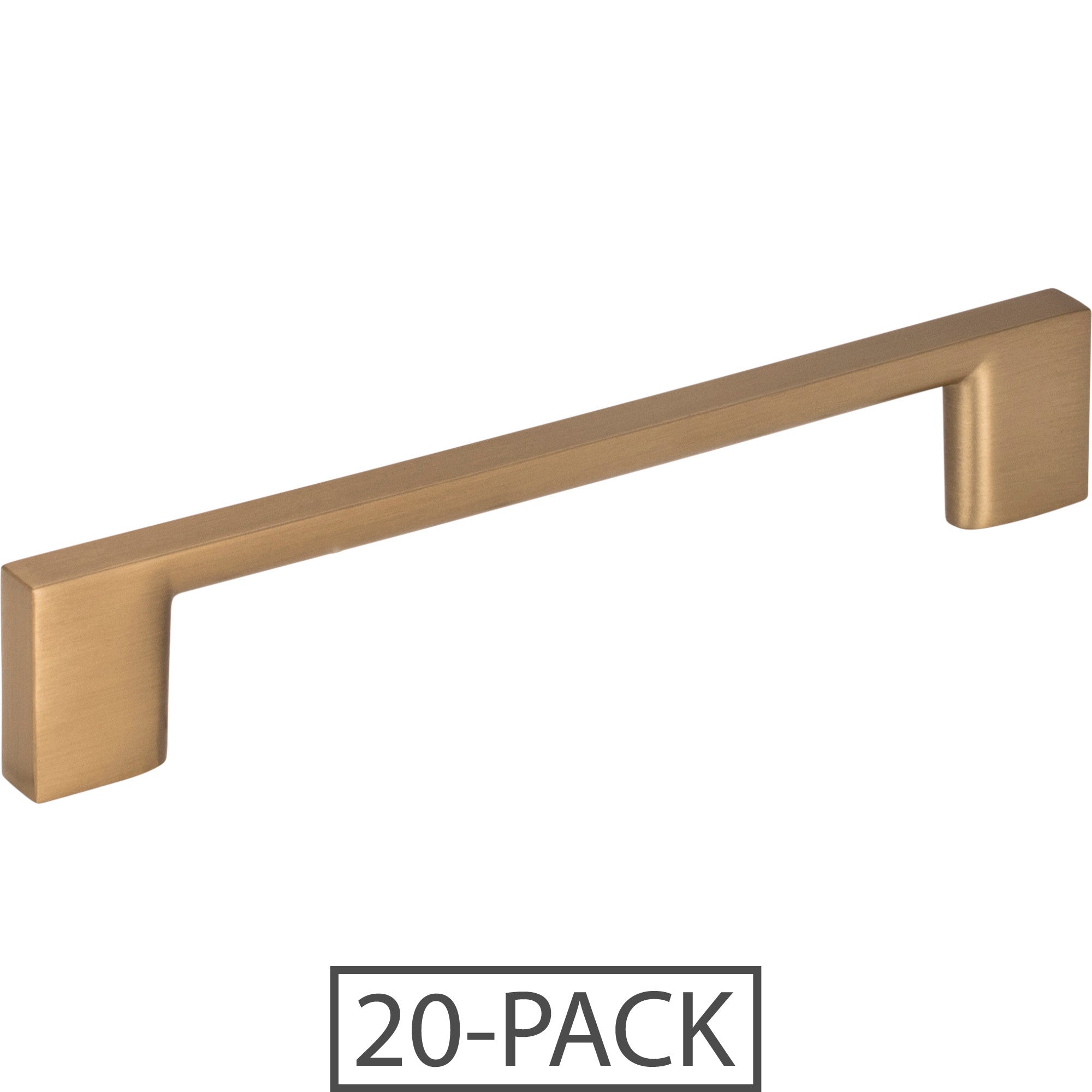 Jeffrey Alexander 128 mm Center-to-Center Square Sutton Cabinet Bar Pull 20-Pack