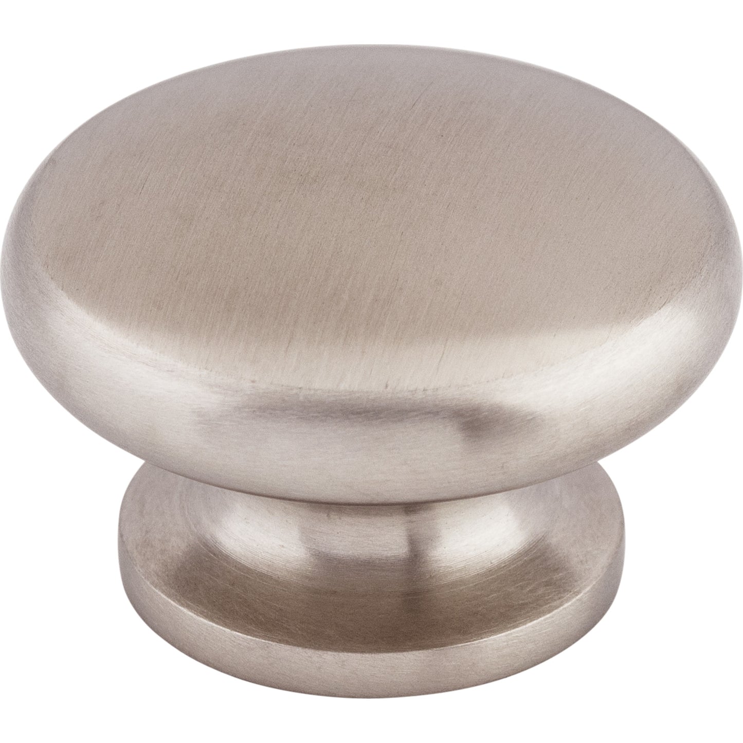 Top Knobs SS19 Flat Round Knob 1 1/2 Inch Brushed Stainless Steel