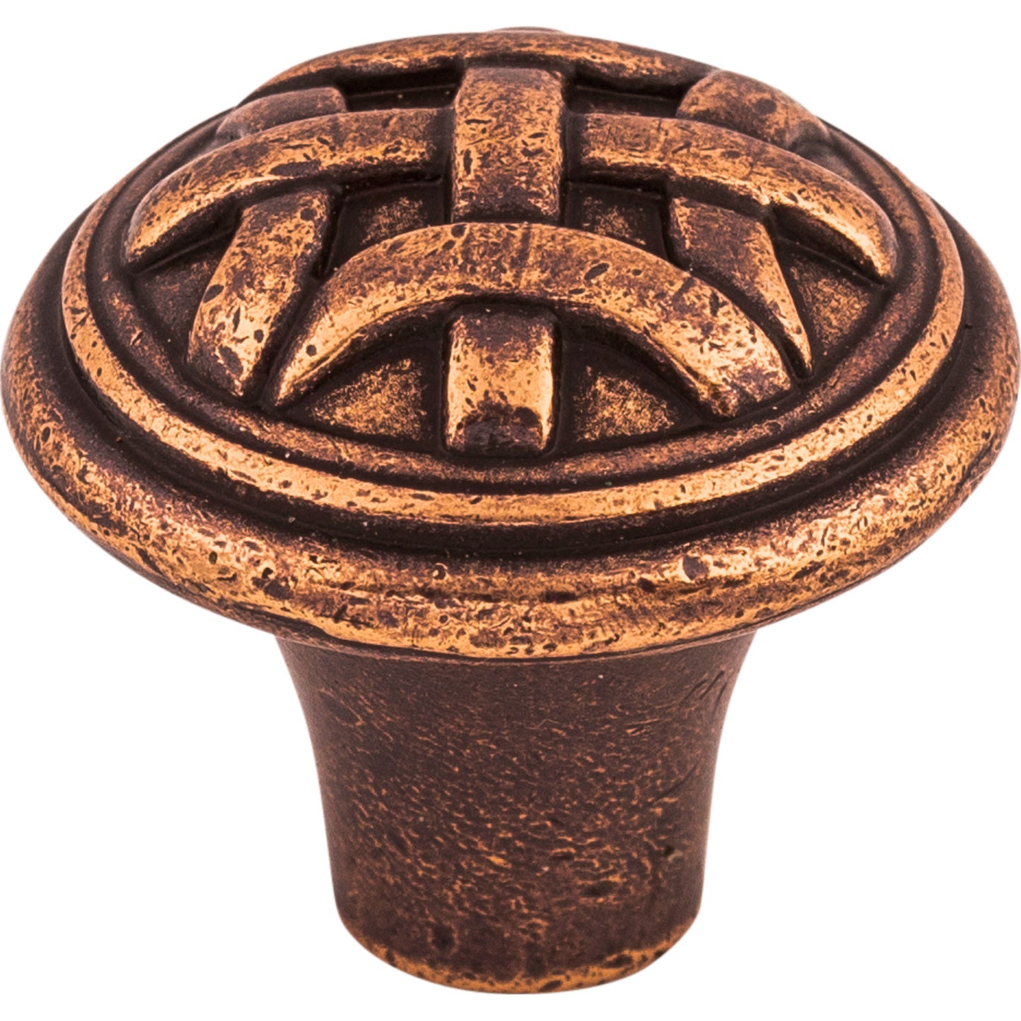 Top Knobs M225 Celtic Small Knob 1 Inch Old English Copper