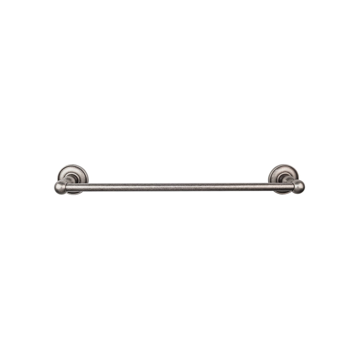 Top Knobs ED8APD Edwardian Bath Towel Bar 24 Inch Single - Plain Bplate Antique Pewter