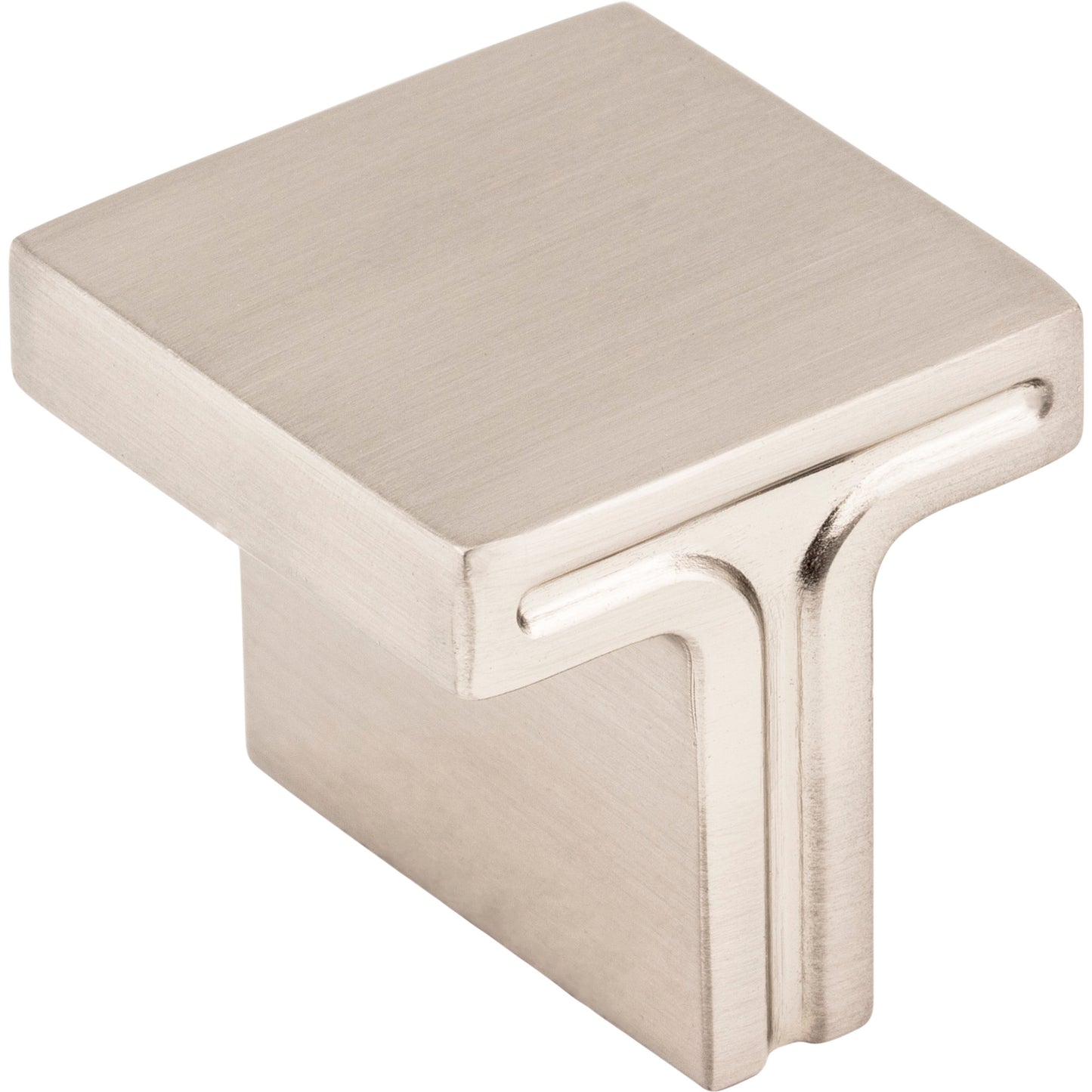 Jeffrey Alexander 867L Anwick 1-1/8" Overall Length  Square Anwick Cabinet Knob