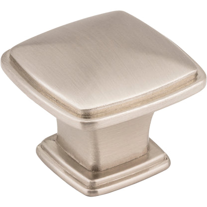 Jeffrey Alexander 1091 Milan 1 1-3/16" Overall Length  Square Milan 1 Cabinet Knob