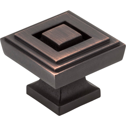 Jeffrey Alexander 585L Delmar 1-1/4" Overall Length  Square Delmar Cabinet Knob