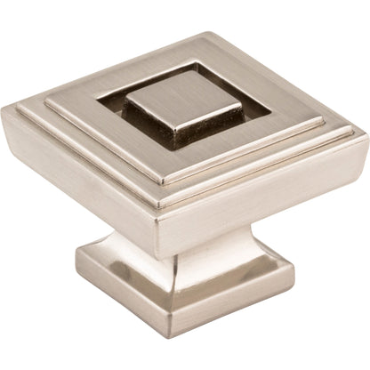 Jeffrey Alexander 585L Delmar 1-1/4" Overall Length  Square Delmar Cabinet Knob