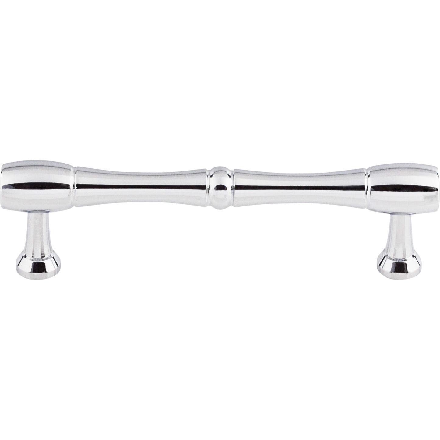 Top Knobs M721-96 Nouveau Bamboo Pull 3 3/4 Inch (c-c) Polished Chrome