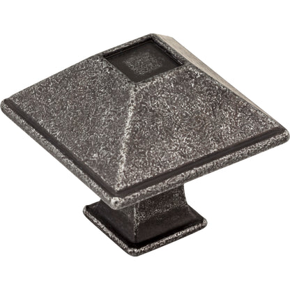 Jeffrey Alexander 602S Tahoe 1-1/4" Overall Length  Square Tahoe Cabinet Knob