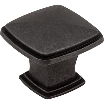 Jeffrey Alexander 1091 Milan 1 1-3/16" Overall Length  Square Milan 1 Cabinet Knob