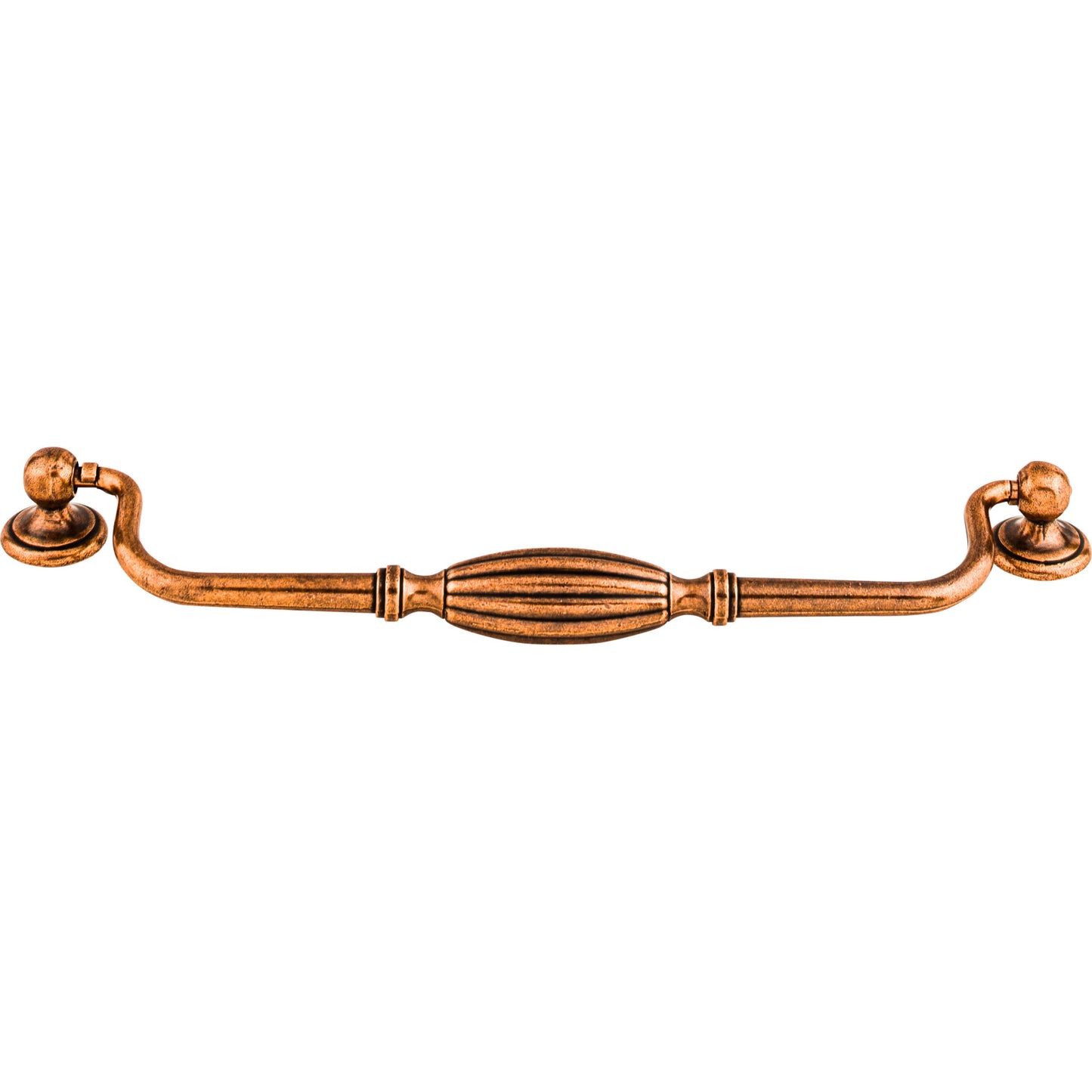 Top Knobs M218 Tuscany Drop Pull 8 13/16 Inch (c-c) Old English Copper