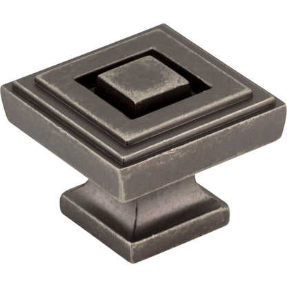 Jeffrey Alexander 585L Delmar 1-1/4" Overall Length  Square Delmar Cabinet Knob
