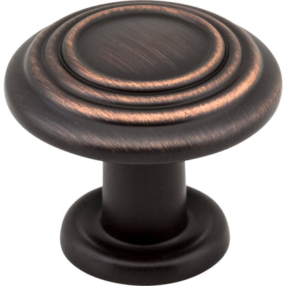 Elements 110 Vienna 1-1/4" Diameter  Stacked Ring Vienna Cabinet Mushroom Knob