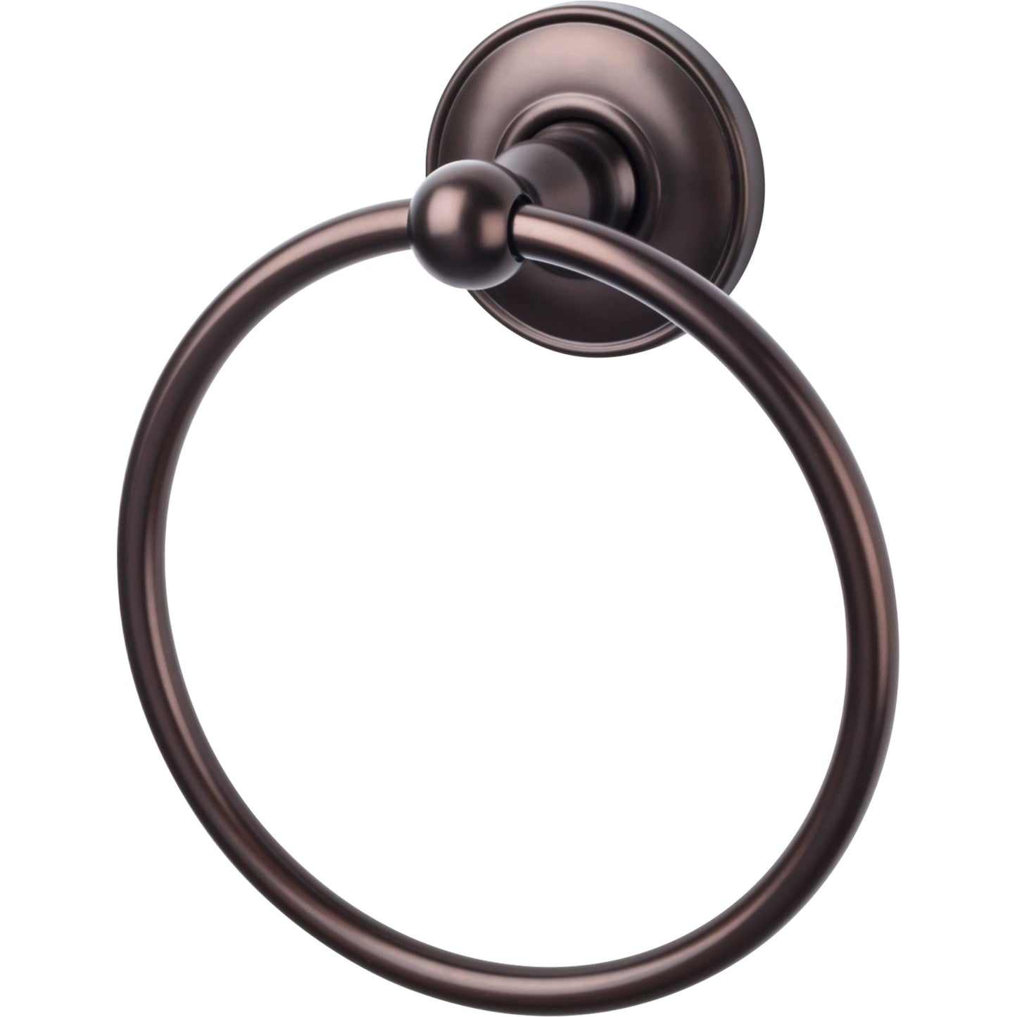 Top Knobs ED5ORBD Edwardian Bath Ring Plain Backplate Oil Rubbed Bronze