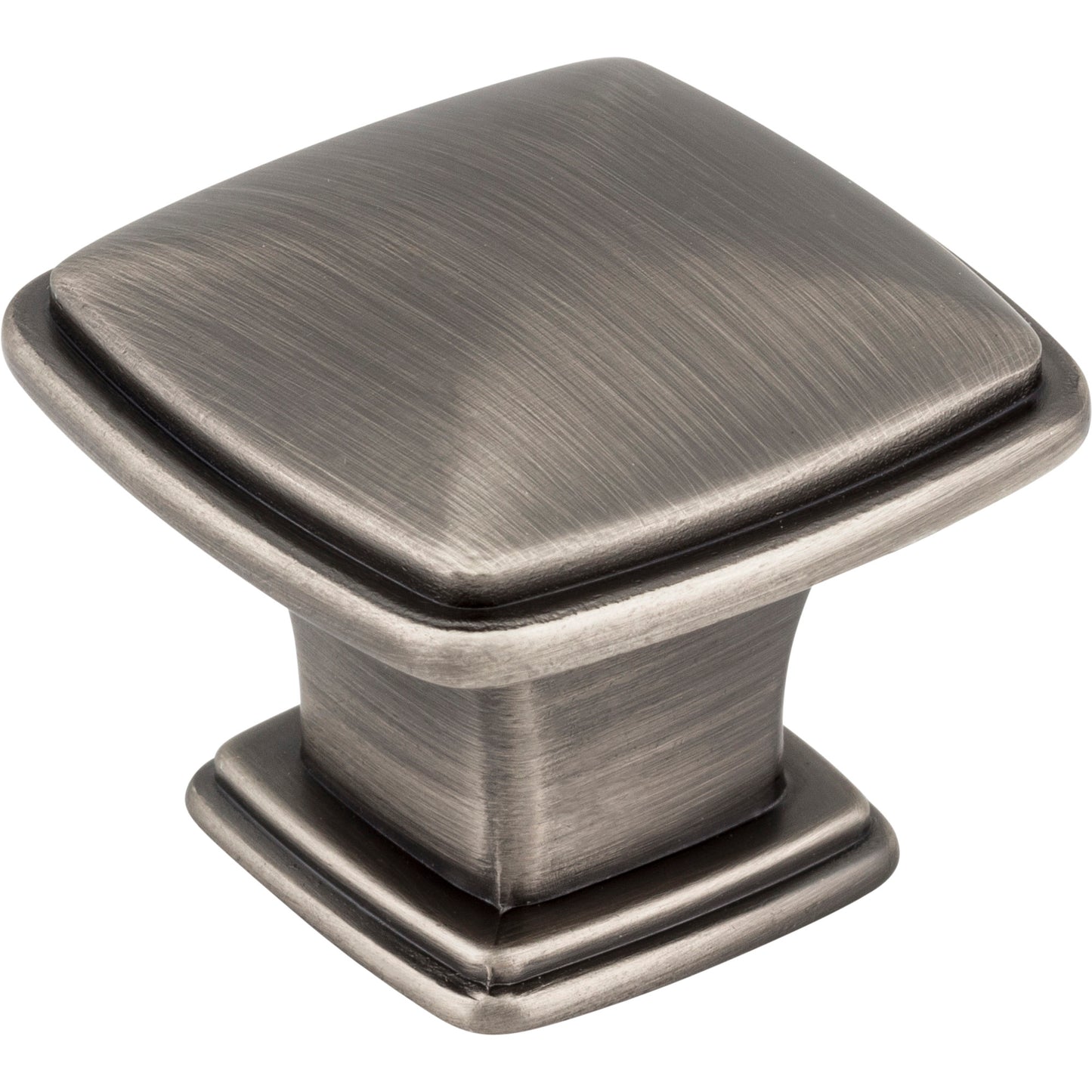 Jeffrey Alexander 1091 Milan 1 1-3/16" Overall Length  Square Milan 1 Cabinet Knob