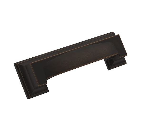 Amerock BP36762 Appoint Cup Pull | 3" & 3-3/4" (76mm & 96mm) | Premium Cabinet Hardware | Modern & Stylish Drawer Pulls