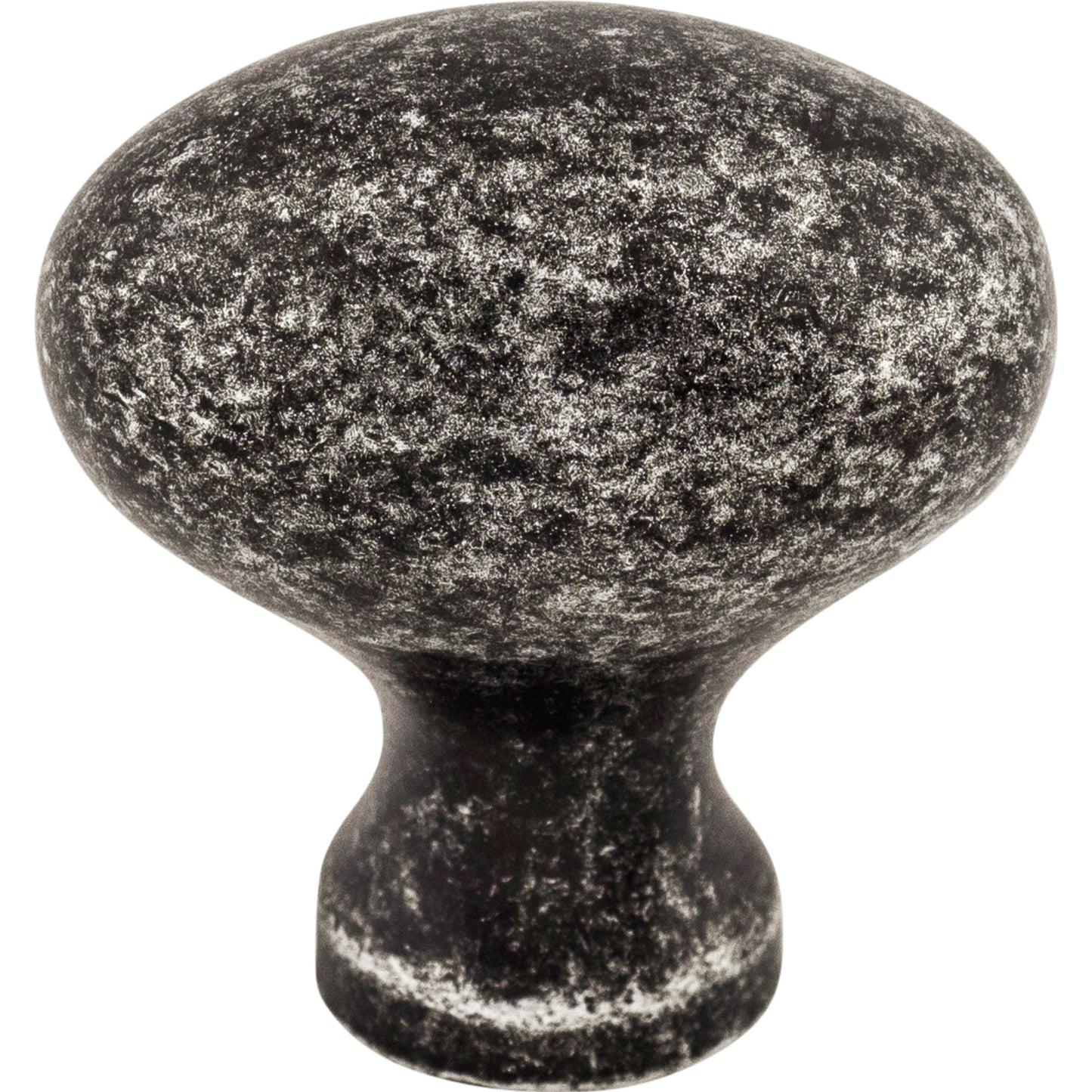 Top Knobs M405 Egg Knob 1 1/4 Inch Black Iron