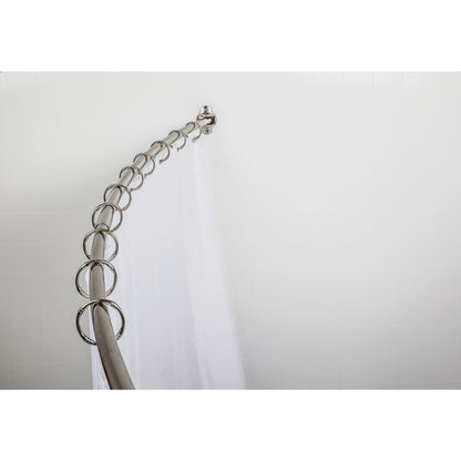Elements SR02  Curved Shower Rod, Fits 60" - 72" Openings.