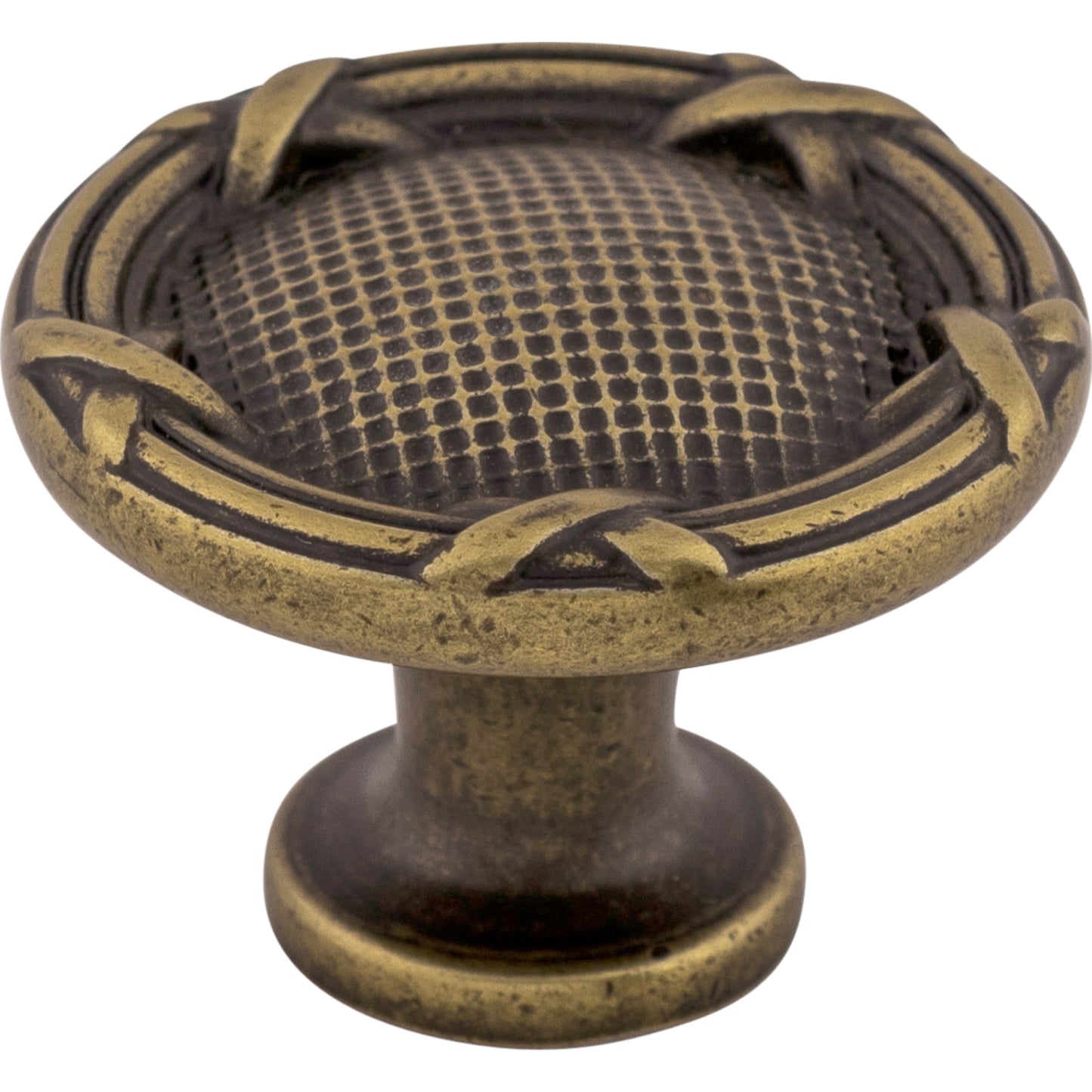 Top Knobs M942 Ribbon & Reed Knob 1 1/4 Inch German Bronze