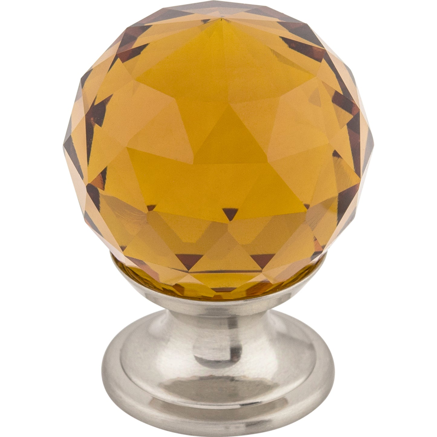 Top Knobs TK121 Wine Crystal Knob 1 1/8 Inch