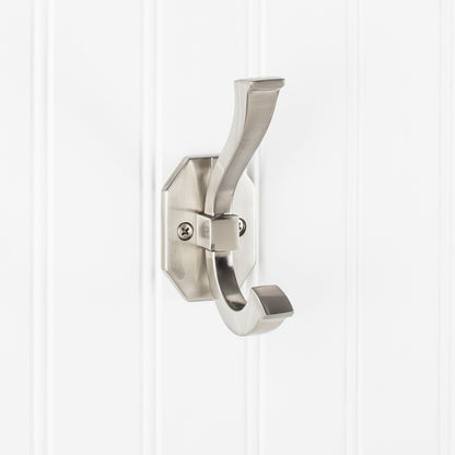 Elements YD45-431 Hooks 4-5/16" Double zinc wall mount hook.