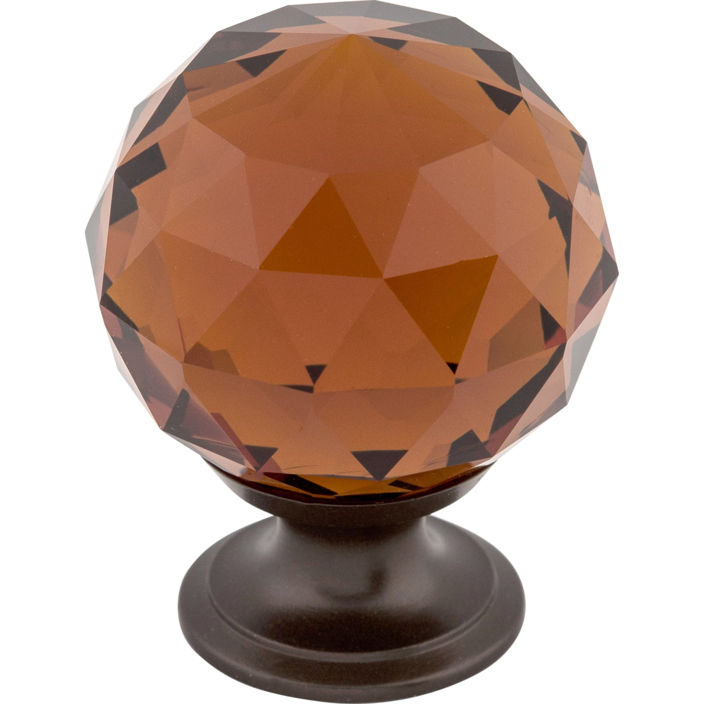 Top Knobs TK122 Wine Crystal Knob 1 3/8 Inch