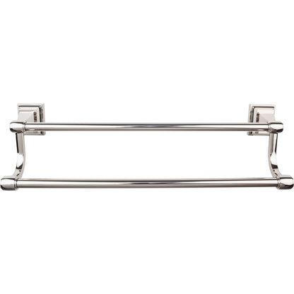 Top Knobs STK7 Stratton Bath Towel Bar 18 Inch Double