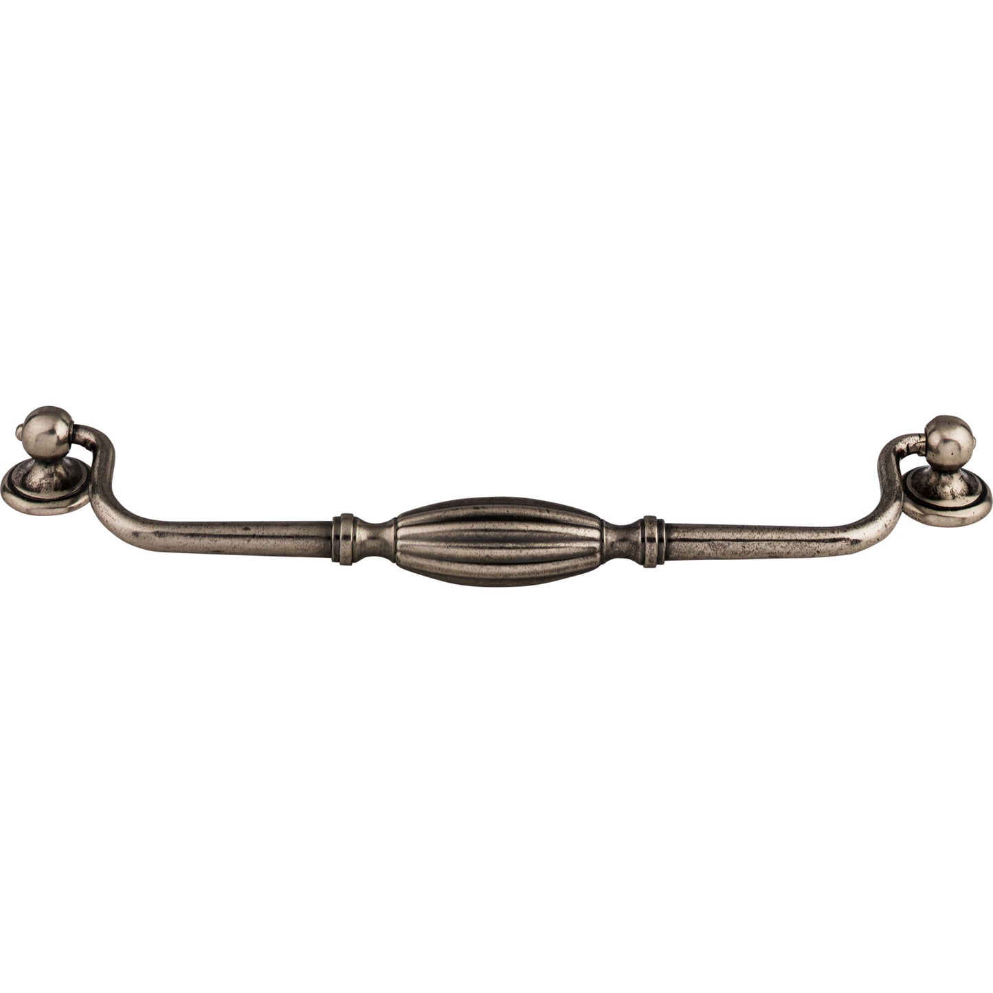 Top Knobs M138 Tuscany Drop Pull 8 13/16 Inch (c-c) Pewter Antique