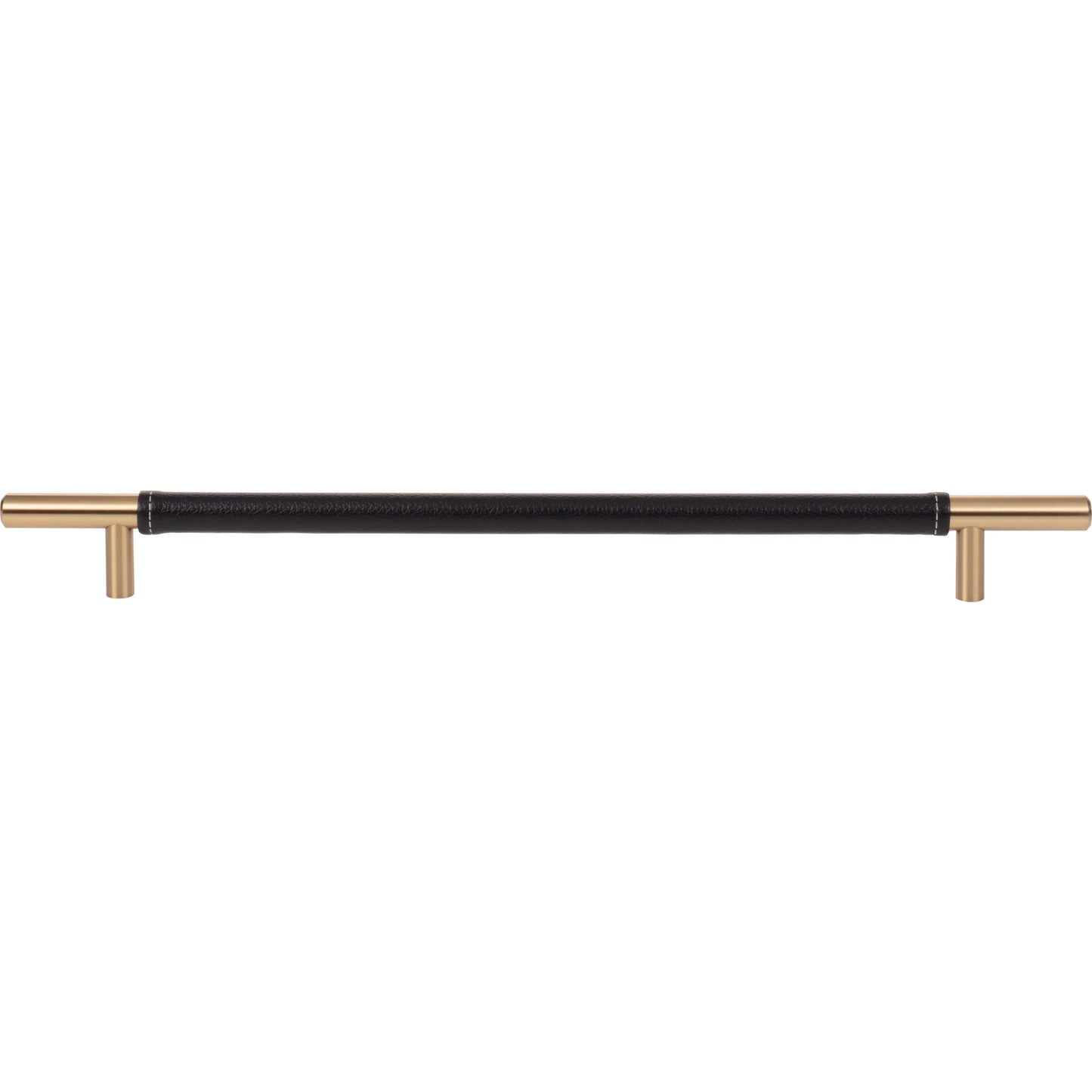 Atlas 282-BL Zanzibar Black Leather Pull 11 5/16 Inch (c-c)