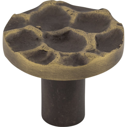 Top Knobs TK296 Cobblestone Round Knob 1 3/8 Inch